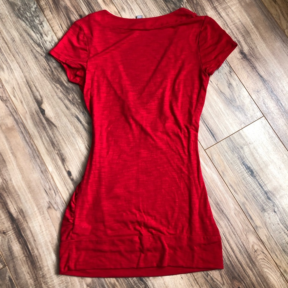 Vanity Red VNeck Top - Picture 3 of 3